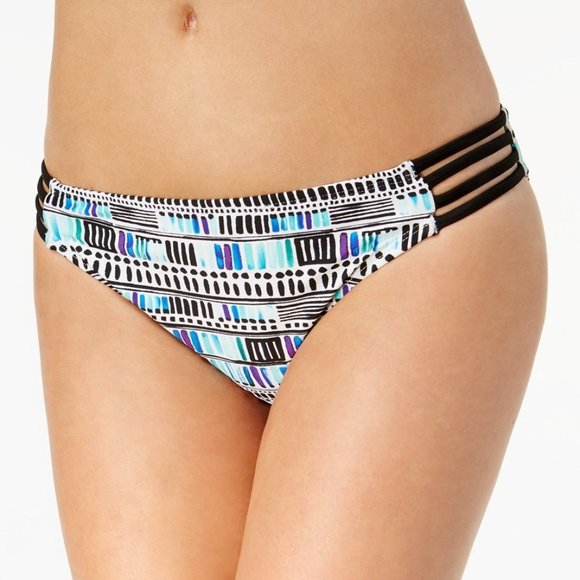 California Waves Other - NWT California Waves Sea Glass Deco Strappy Bikini Bottoms